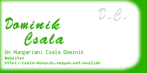 dominik csala business card